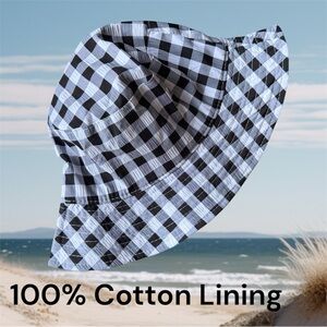 🆕Black and White Gingham Bucket Hat